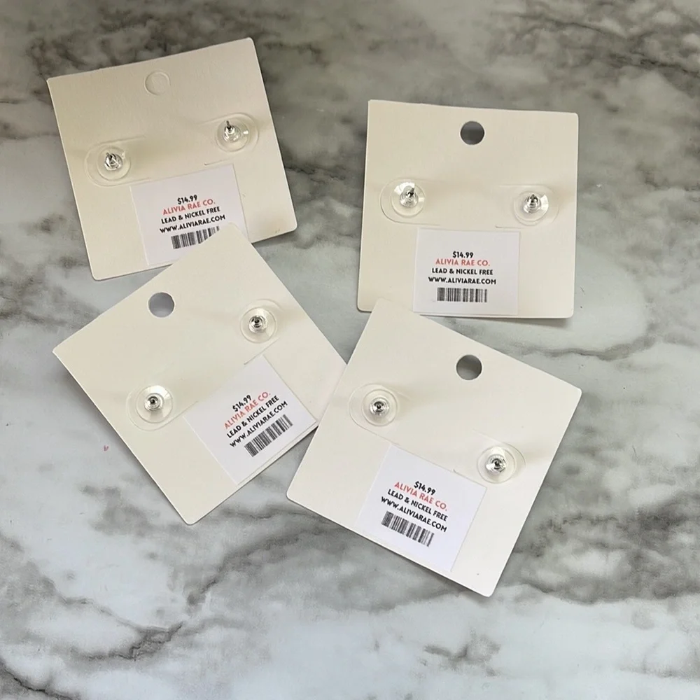 Alivia Rae Checkered Earrings Set - Multicolor - Picture 4 of 4